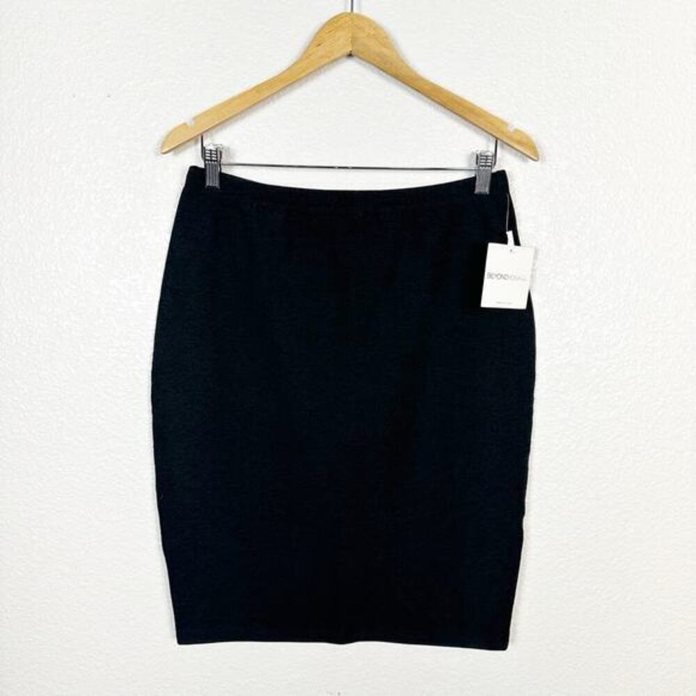 Beyond Yoga NWT Womens Spacedye Pencil Skirt‎ in Black Grey Size Large